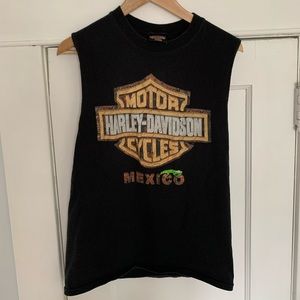 Vintage Harley Davidson tank